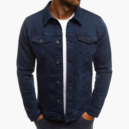 Men's Classic Denim Style Workwear Jacket – Casual Everyday Layer