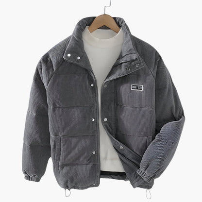 Men's Padded Quilted Winter Jacket – Classic Steppjacke for Everyday and Outdoor Use