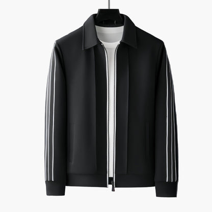 Men's Athletic Tracksuit Set – Modern Sporty Style with Zip Jacket and Training Pants