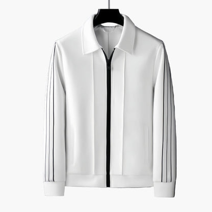 Men's Athletic Tracksuit Set – Modern Sporty Style with Zip Jacket and Training Pants