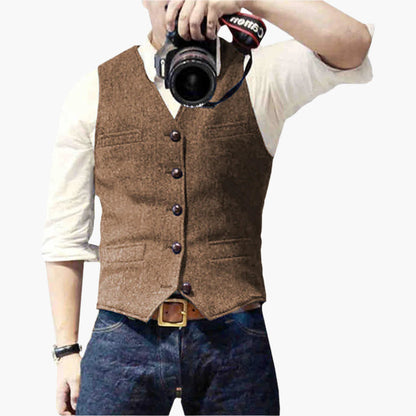 Men's Slim Fit Modern Vest – Versatile Classic Style for Business, Events, and Casual Wear