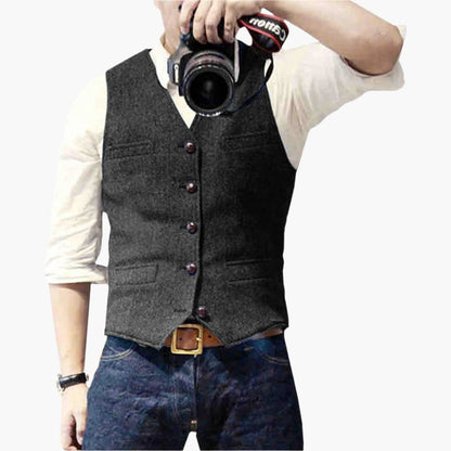 Men's Slim Fit Modern Vest – Versatile Classic Style for Business, Events, and Casual Wear