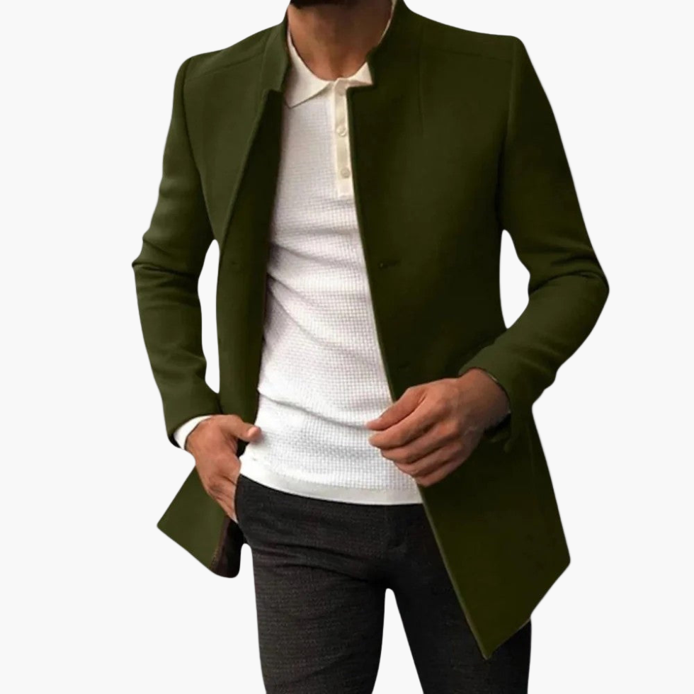 Men's Modern Spring Coat – Elegant Business & Casual Overcoat