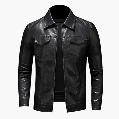 Men's Classic Biker Style Jacket Urban Fashion Outerwear