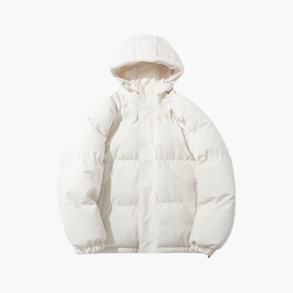 Men's Hooded Puffer Winter Jacket Classic Quilted Warm Outdoor Style