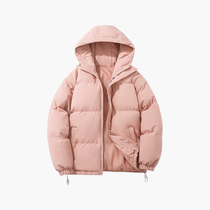 Men's Hooded Puffer Winter Jacket Classic Quilted Warm Outdoor Style
