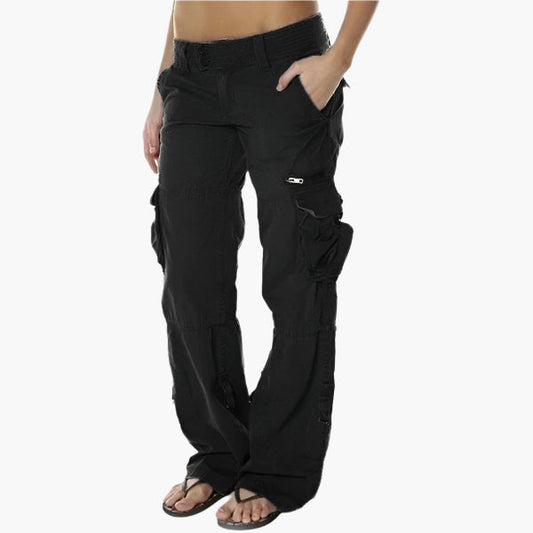 Women's Cargo Pants Streetwear Relaxed Fit with Multiple Pockets