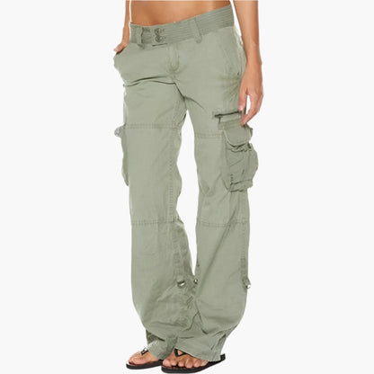 Women's Cargo Pants Streetwear Relaxed Fit with Multiple Pockets
