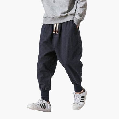 Men's Relaxed Fit Harem Jogger Pants – Casual Urban Style for Everyday and Sports