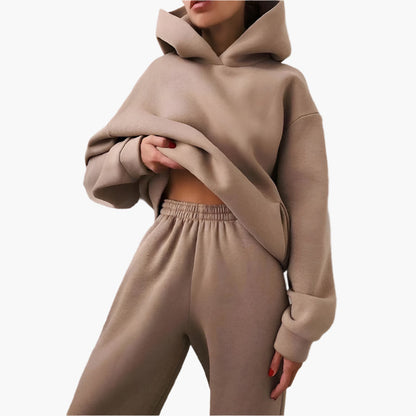 Women's Oversized Lounge Jogger Set – Relaxed Hoodie & Sweatpants, Casual Streetwear Suit