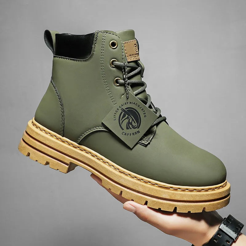 Men's Outdoor Combat Boots – Rugged Lace-Up Work and Adventure Style