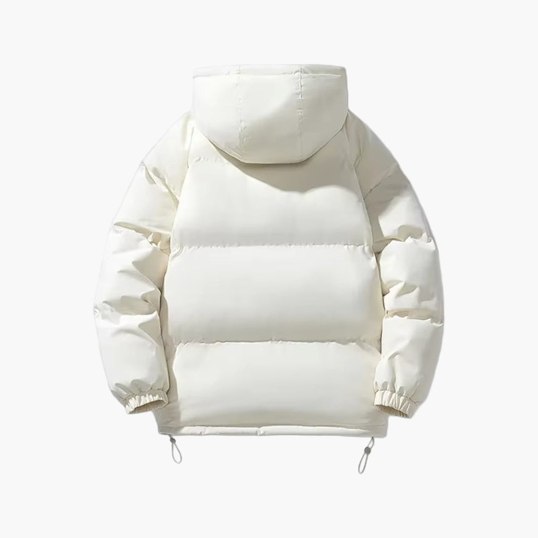 Men's Hooded Puffer Winter Jacket Classic Quilted Warm Outdoor Style