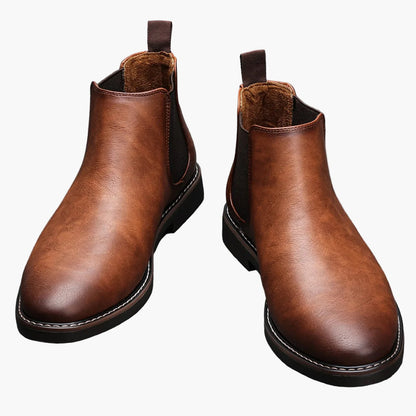 Men's Chelsea Boots Classic Slip-On Dress Ankle Boots for Versatile Style