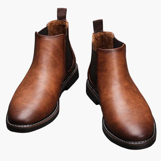 Men's Chelsea Boots Classic Slip-On Dress Ankle Boots for Versatile Style