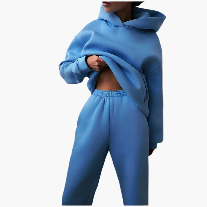 Women's Oversized Lounge Jogger Set – Relaxed Hoodie & Sweatpants, Casual Streetwear Suit