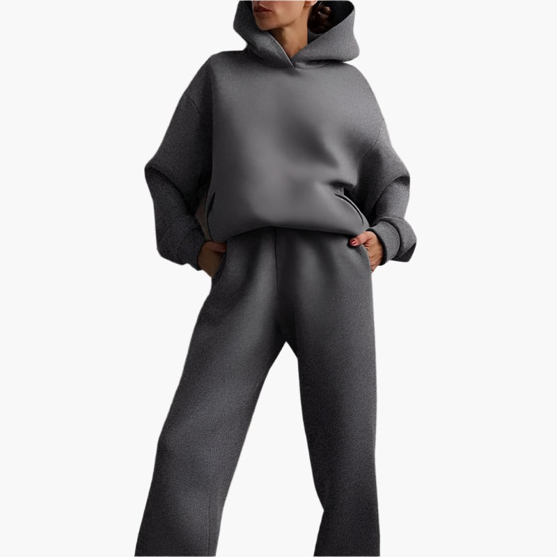 Women's Oversized Lounge Jogger Set – Relaxed Hoodie & Sweatpants, Casual Streetwear Suit