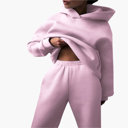 Women's Oversized Lounge Jogger Set – Relaxed Hoodie & Sweatpants, Casual Streetwear Suit