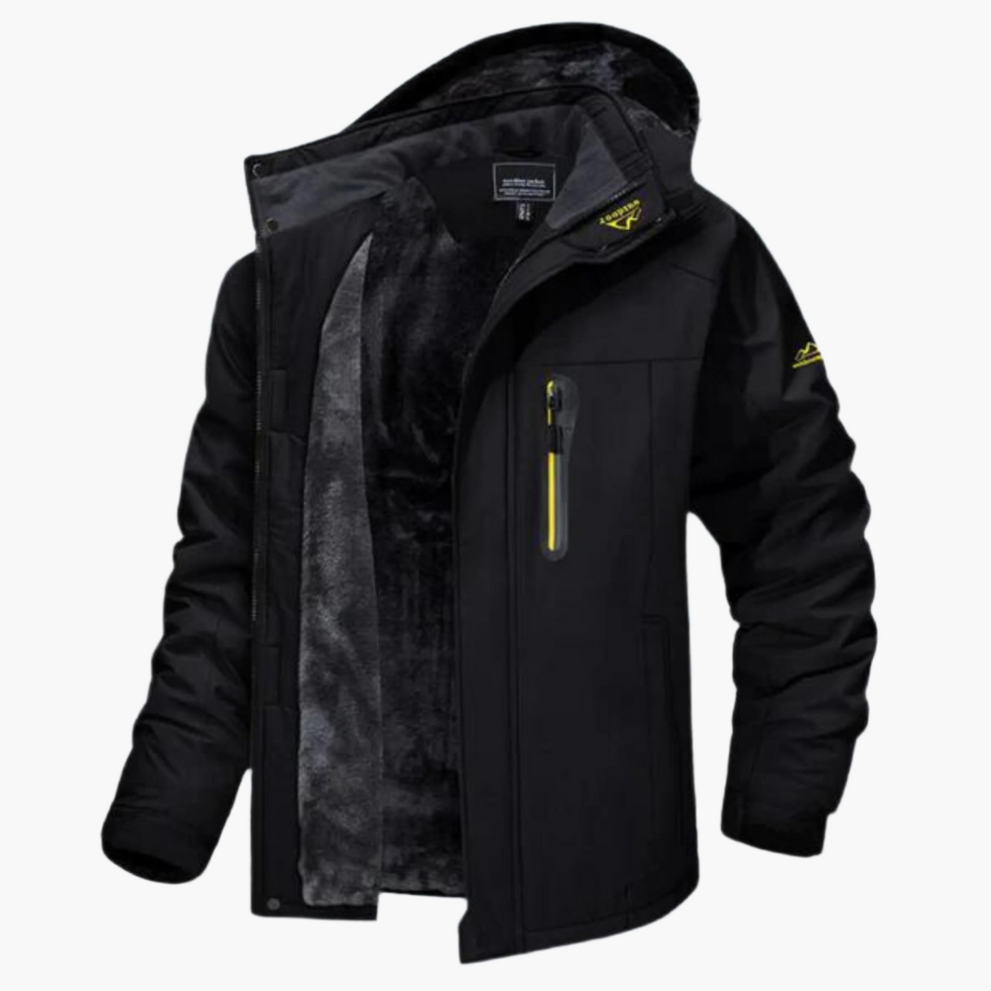 Men's Outdoor Winter Jacket – Windproof Waterproof Hooded Parka for Cold Weather