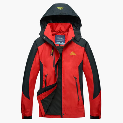 Women's Outdoor Performance Jacket with Hood – Waterproof Windbreaker for Hiking and Camping