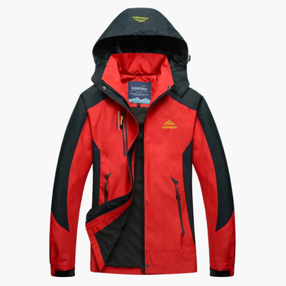 Women's Outdoor Performance Jacket with Hood – Waterproof Windbreaker for Hiking and Camping