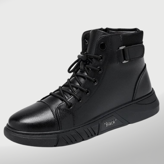Men's High-Top Urban Fashion Sneakers – Casual Streetwear Ankle Boots