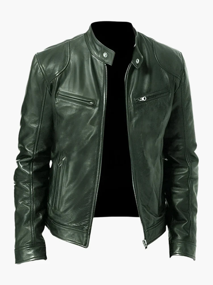 Men's Urban Biker Style Moto Jacket – Classic Casual Outerwear for Everyday Use