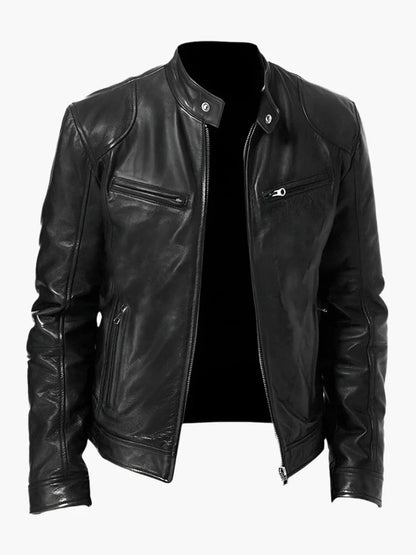 Men's Urban Biker Style Moto Jacket – Classic Casual Outerwear for Everyday Use