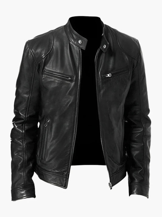 Men's Urban Biker Style Moto Jacket – Classic Casual Outerwear for Everyday Use