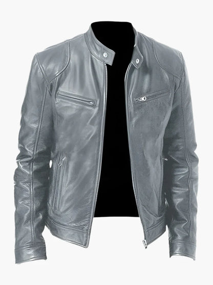 Men's Urban Biker Style Moto Jacket – Classic Casual Outerwear for Everyday Use