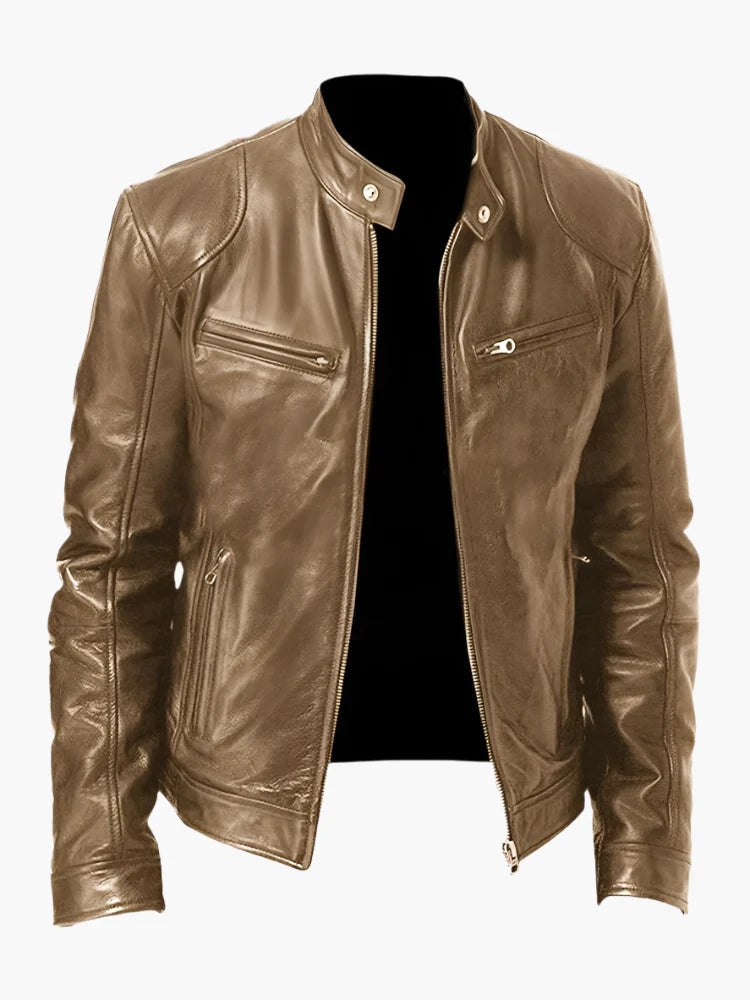 Men's Urban Biker Style Moto Jacket – Classic Casual Outerwear for Everyday Use