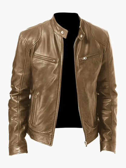 Men's Urban Biker Style Moto Jacket – Classic Casual Outerwear for Everyday Use