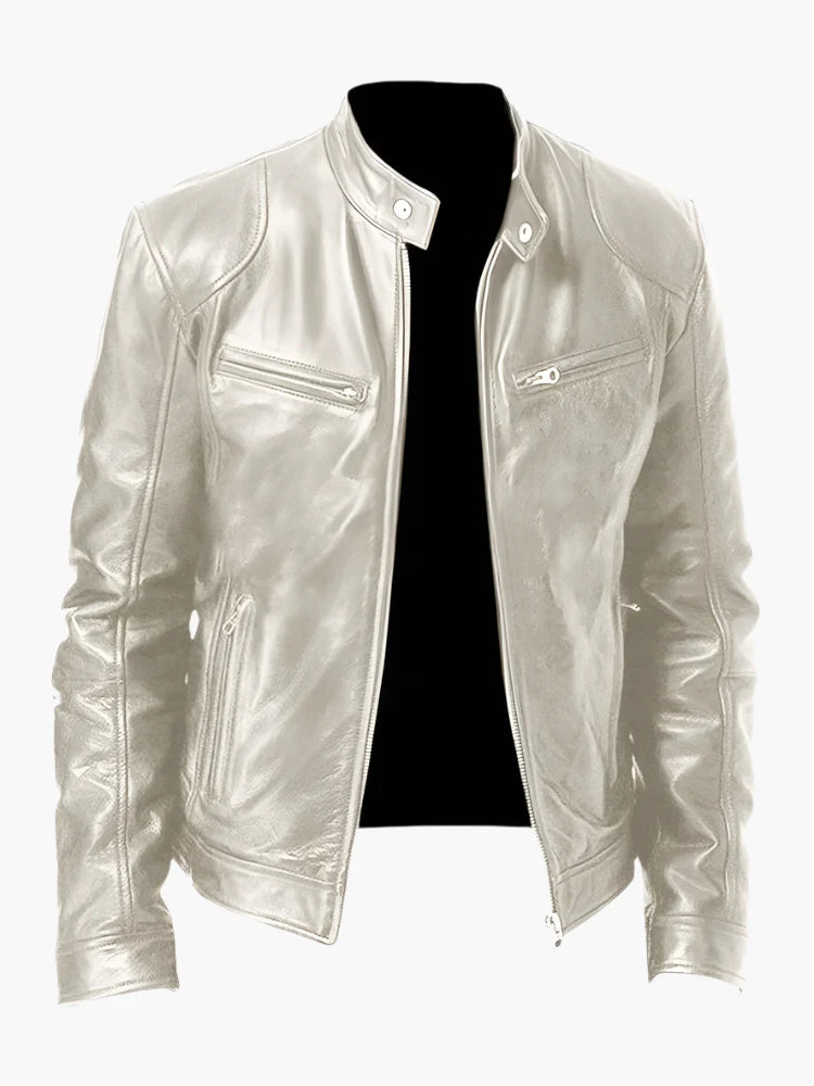 Men's Urban Biker Style Moto Jacket – Classic Casual Outerwear for Everyday Use