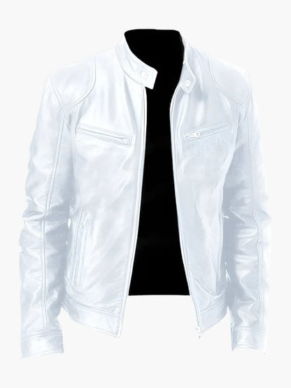Men's Urban Biker Style Moto Jacket – Classic Casual Outerwear for Everyday Use