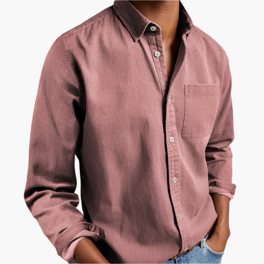 Men's Classic Button-Down Casual Shirt – Modern Everyday Style