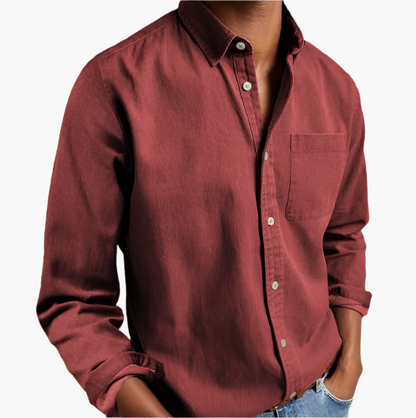 Men's Classic Button-Down Casual Shirt – Modern Everyday Style