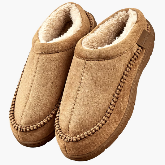 Men's Indoor Outdoor Classic Warm Slippers with Cozy Lining and Non-Slip Sole