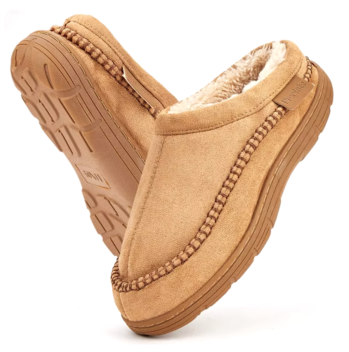Men's Indoor Outdoor Classic Warm Slippers with Cozy Lining and Non-Slip Sole