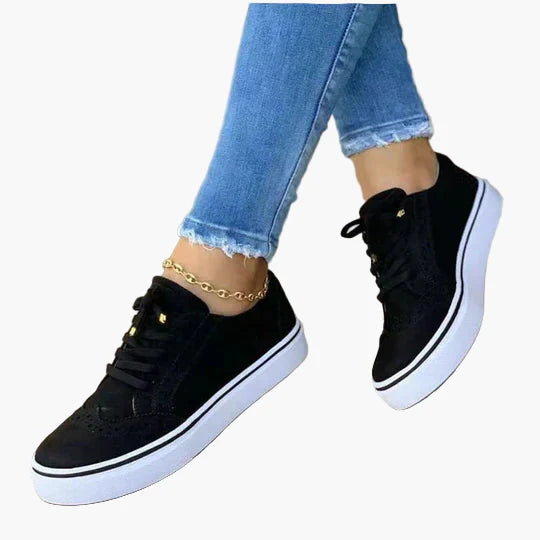 Women's Orthopedic Lace-Up Casual Sneakers – Everyday Comfort & Support