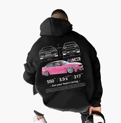 Unisex Racing Hoodie Porsche 911 GT3 RS Car Enthusiast Streetwear