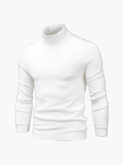Men's Classic Turtleneck Pullover – Modern Elegant Style for Business and Casual