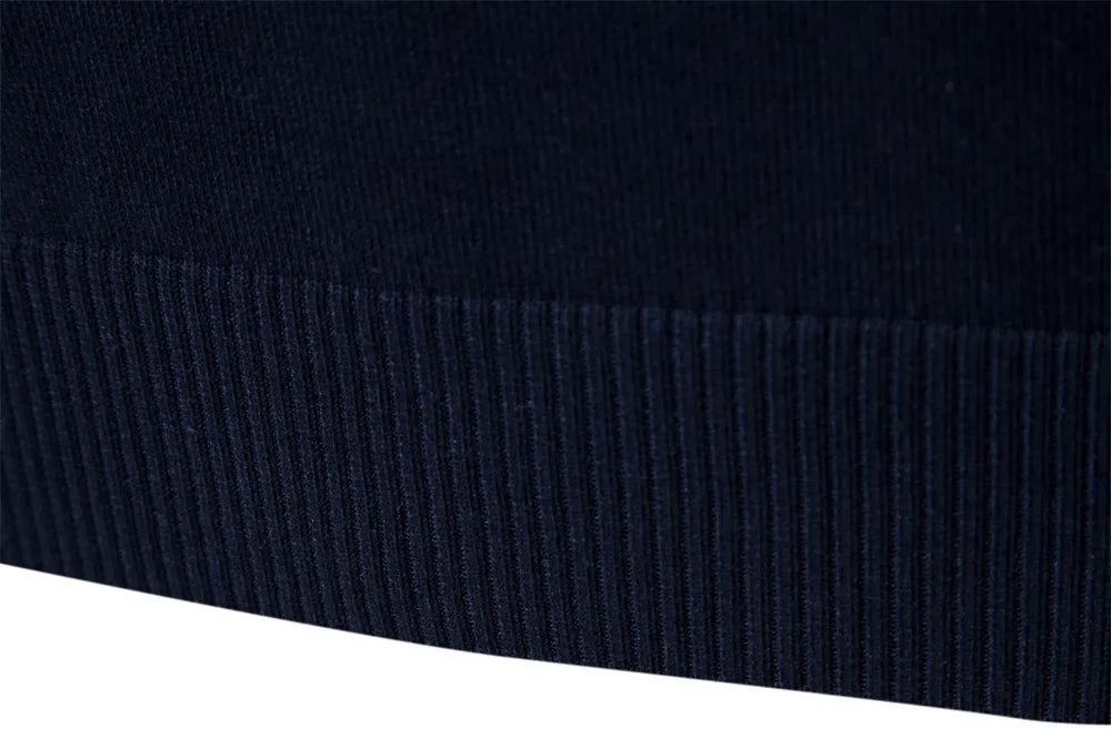 Men's Quarter-Zip Striped Sweater – Modern Slim Fit Pullover for Office, Casual, and Special Occasions