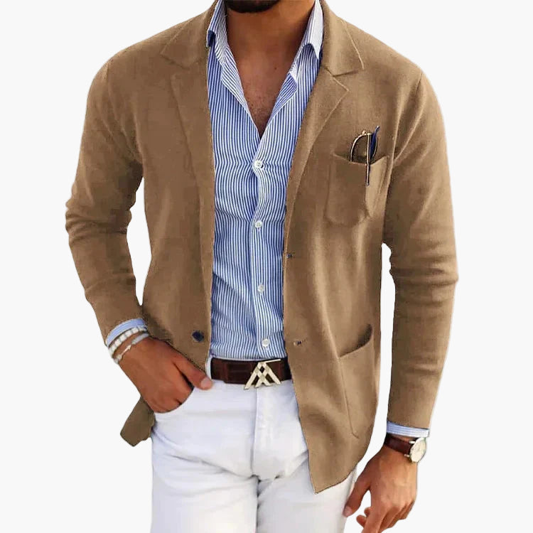Men's Classic Old Money Style Blazer for Business and Casual Elegance