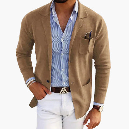 Men's Classic Old Money Style Blazer for Business and Casual Elegance