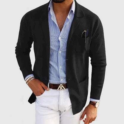 Men's Classic Old Money Style Blazer for Business and Casual Elegance