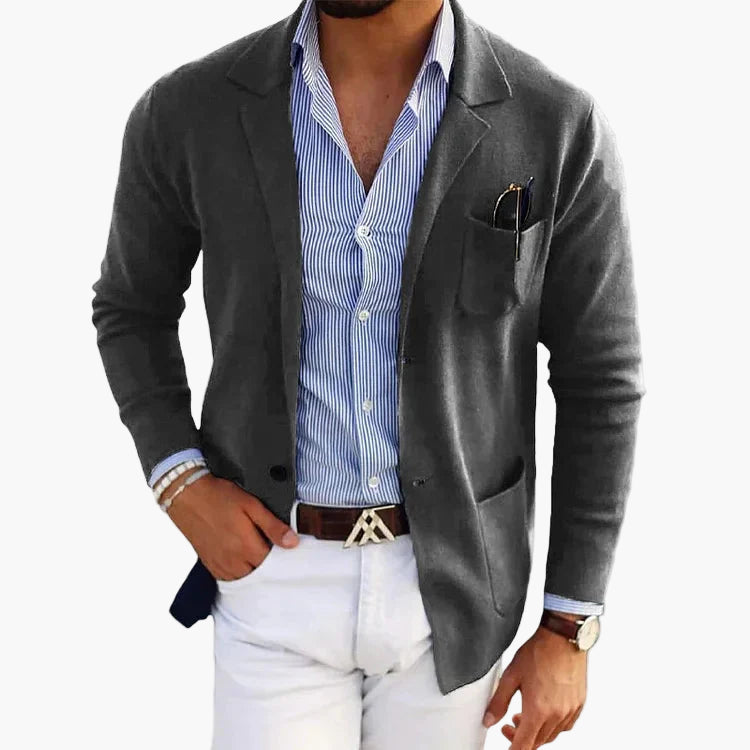 Men's Classic Old Money Style Blazer for Business and Casual Elegance