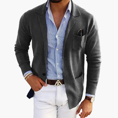 Men's Classic Old Money Style Blazer for Business and Casual Elegance