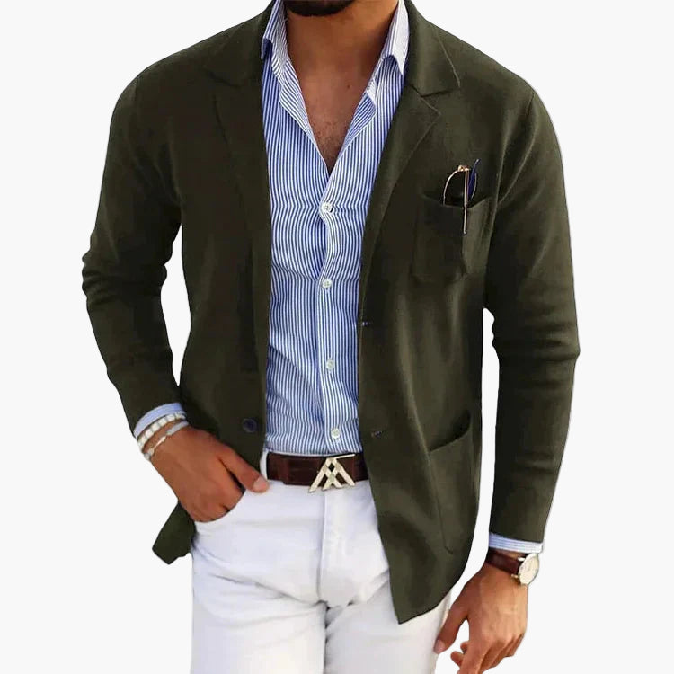 Men's Classic Old Money Style Blazer for Business and Casual Elegance
