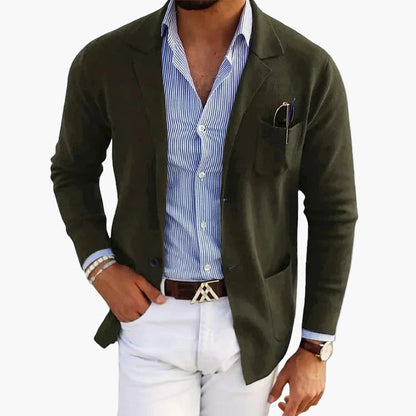 Men's Classic Old Money Style Blazer for Business and Casual Elegance