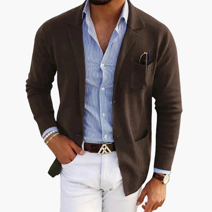 Men's Classic Old Money Style Blazer for Business and Casual Elegance