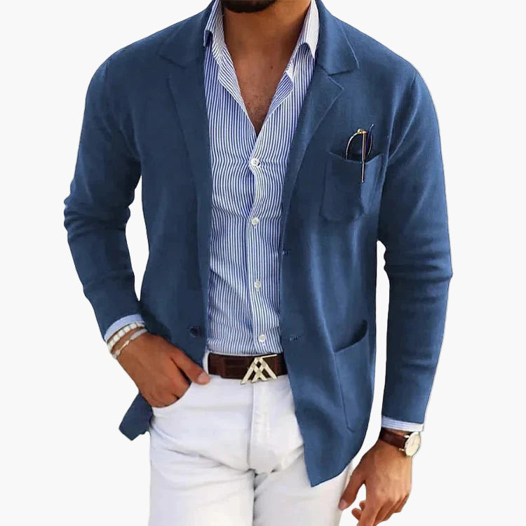 Men's Classic Old Money Style Blazer for Business and Casual Elegance
